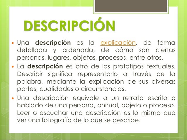 Resultado de imagen de descripción de lugares primaria ejemplos