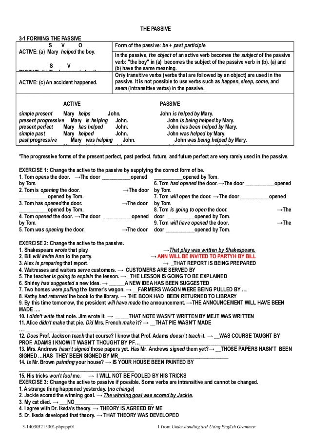 3 0 passive voice dd form 877