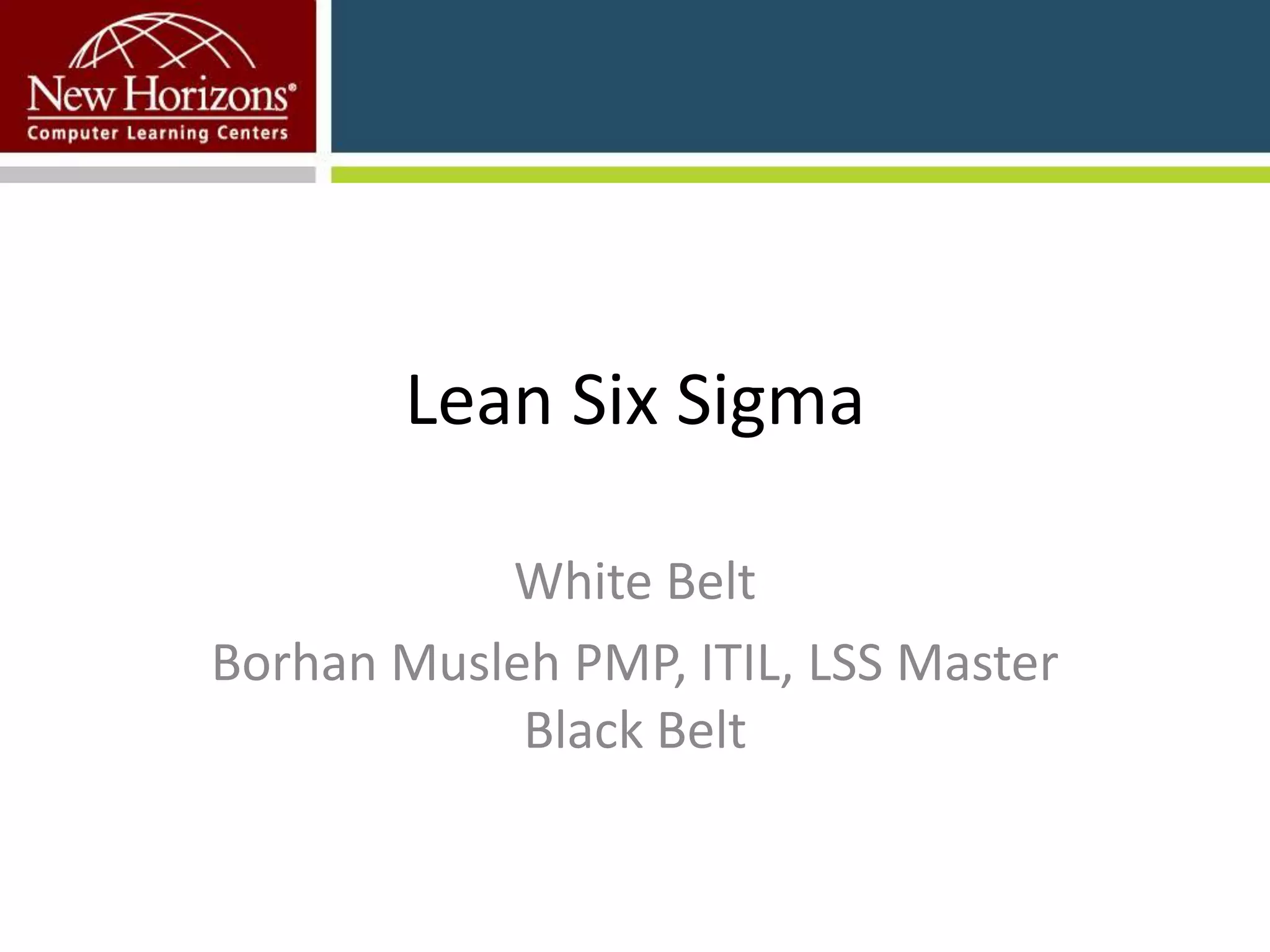 LSS White Belt Guide PPT