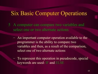 pseudo code basics | PPT | Programming Languages | Computing