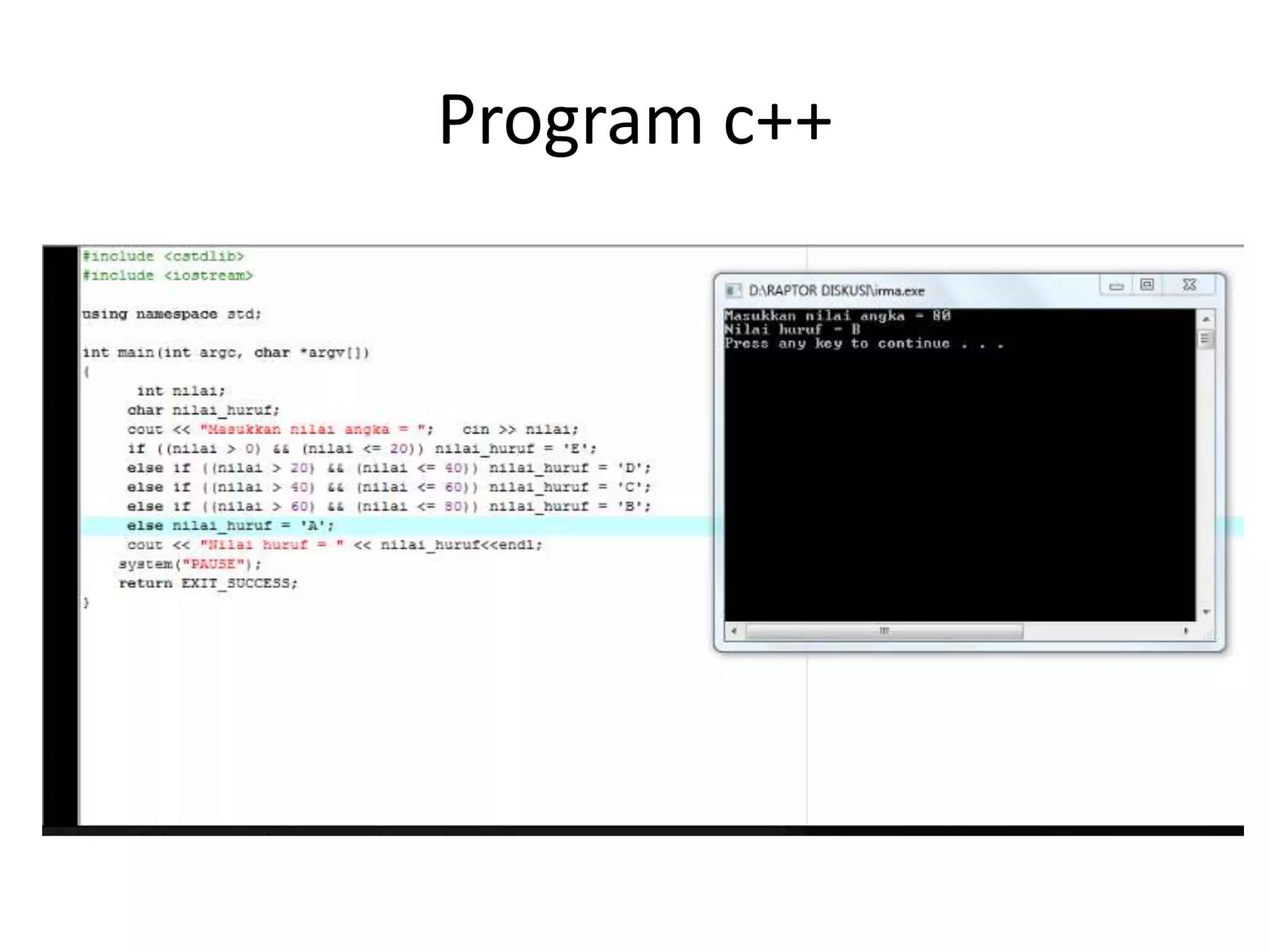 Program c++