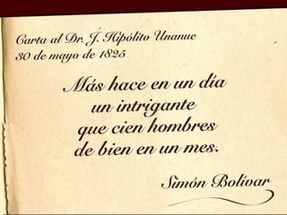 3. Frase Simón Bolívar