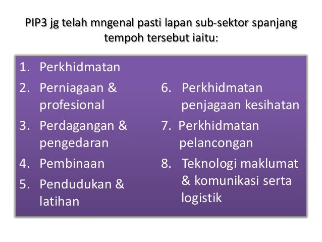 Pelan Induk Perindustrian Ketiga Dasar Ekonomi
