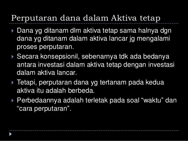 Investasi dalam aktiva tetap
