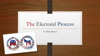 The Electoral Process
3.1 Daily Sheet 2
 