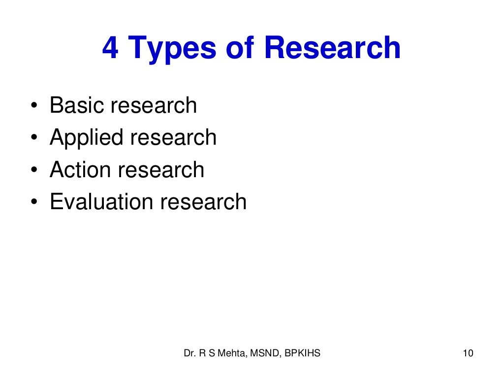 3. types of research study