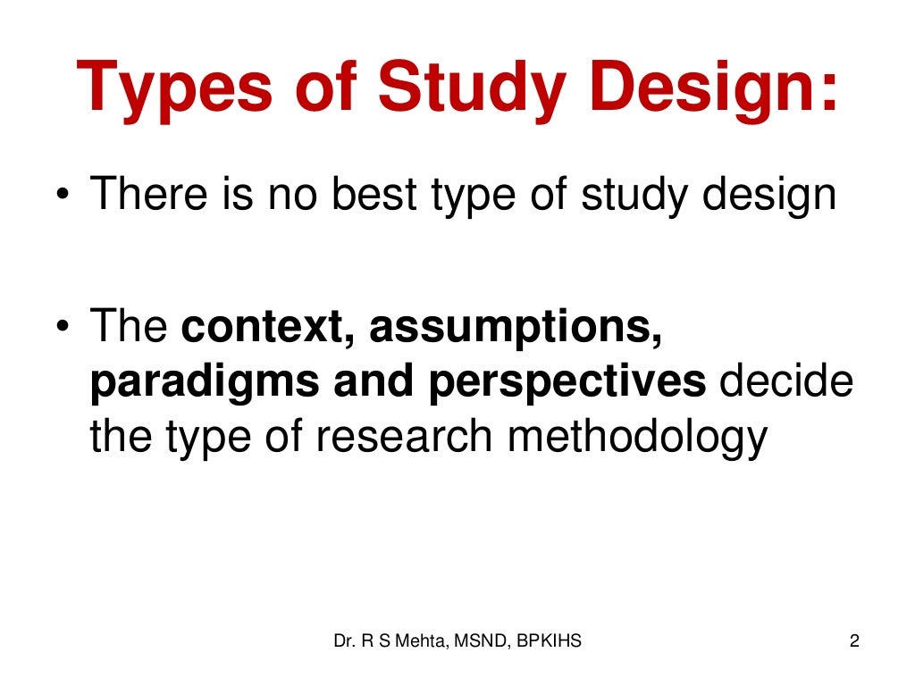 3. types of research study