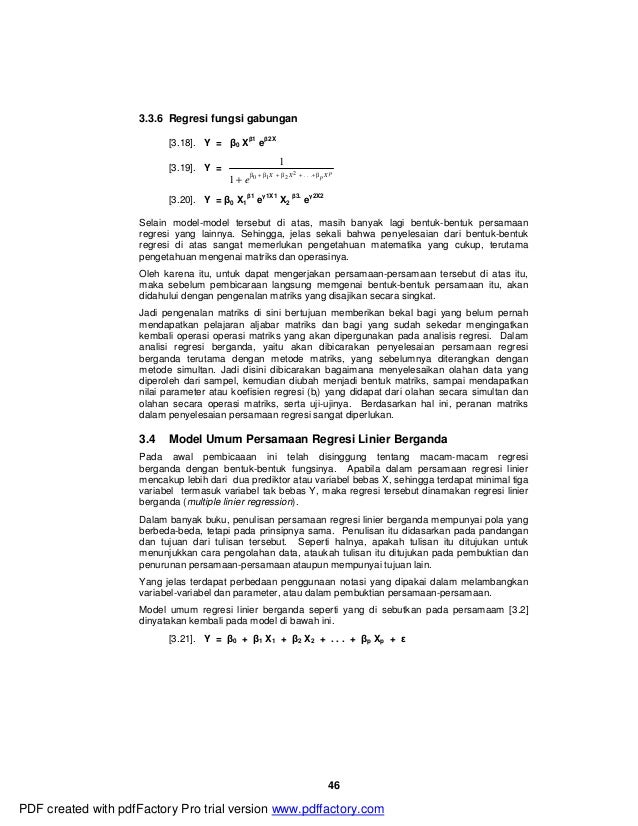 3 Analisis Regresi Linier Berganda Dua Peubah