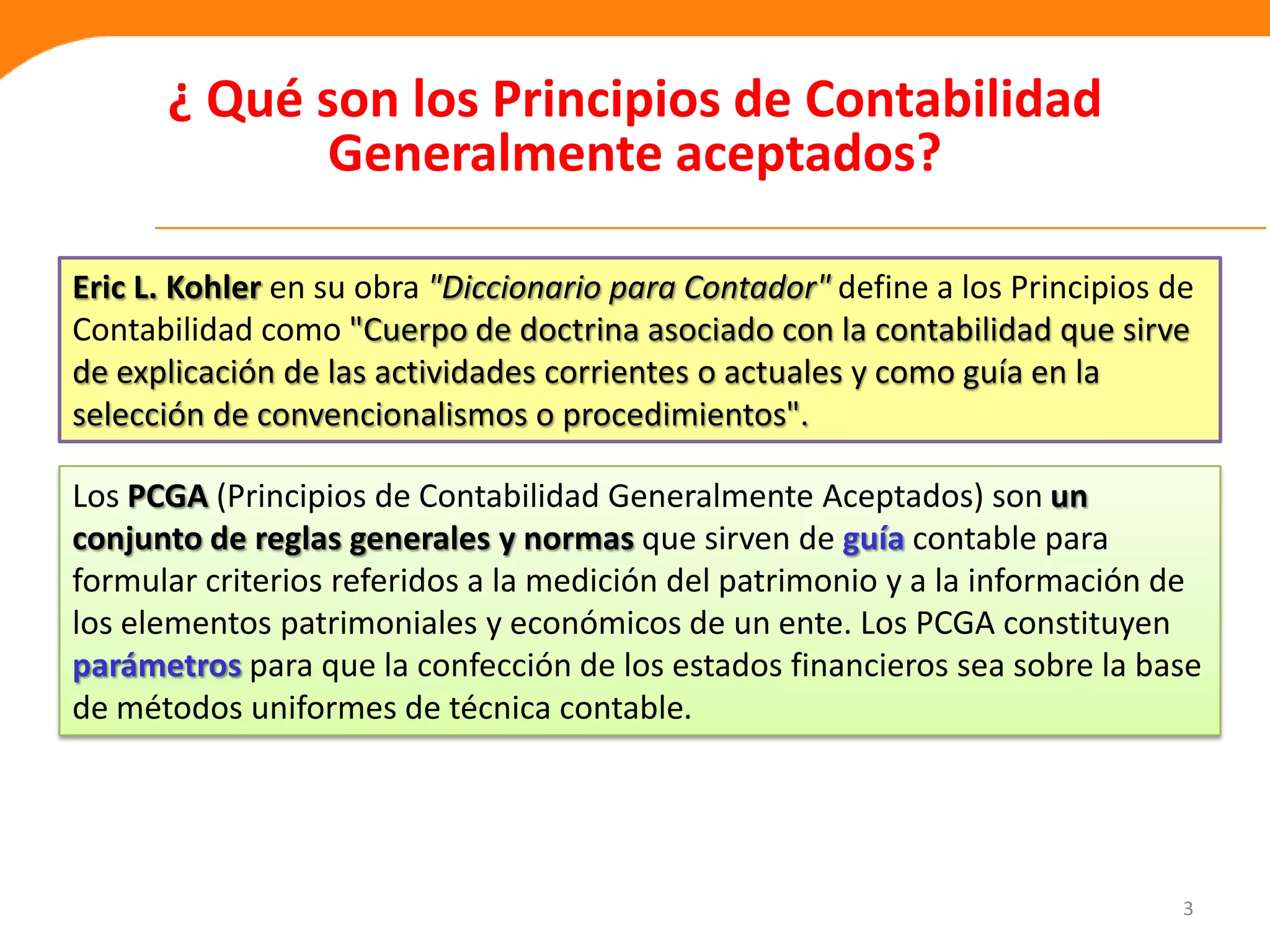 3. los principios de contabilidad | PPT