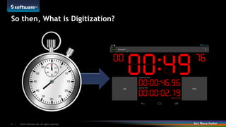 ©2014 Software AG. All rights reserved.11 |
So then, What is Digitization?
 