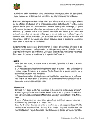 Mitan Rta broitman claudia - reflexiones en torno a la enseñanza del espacio | PDF