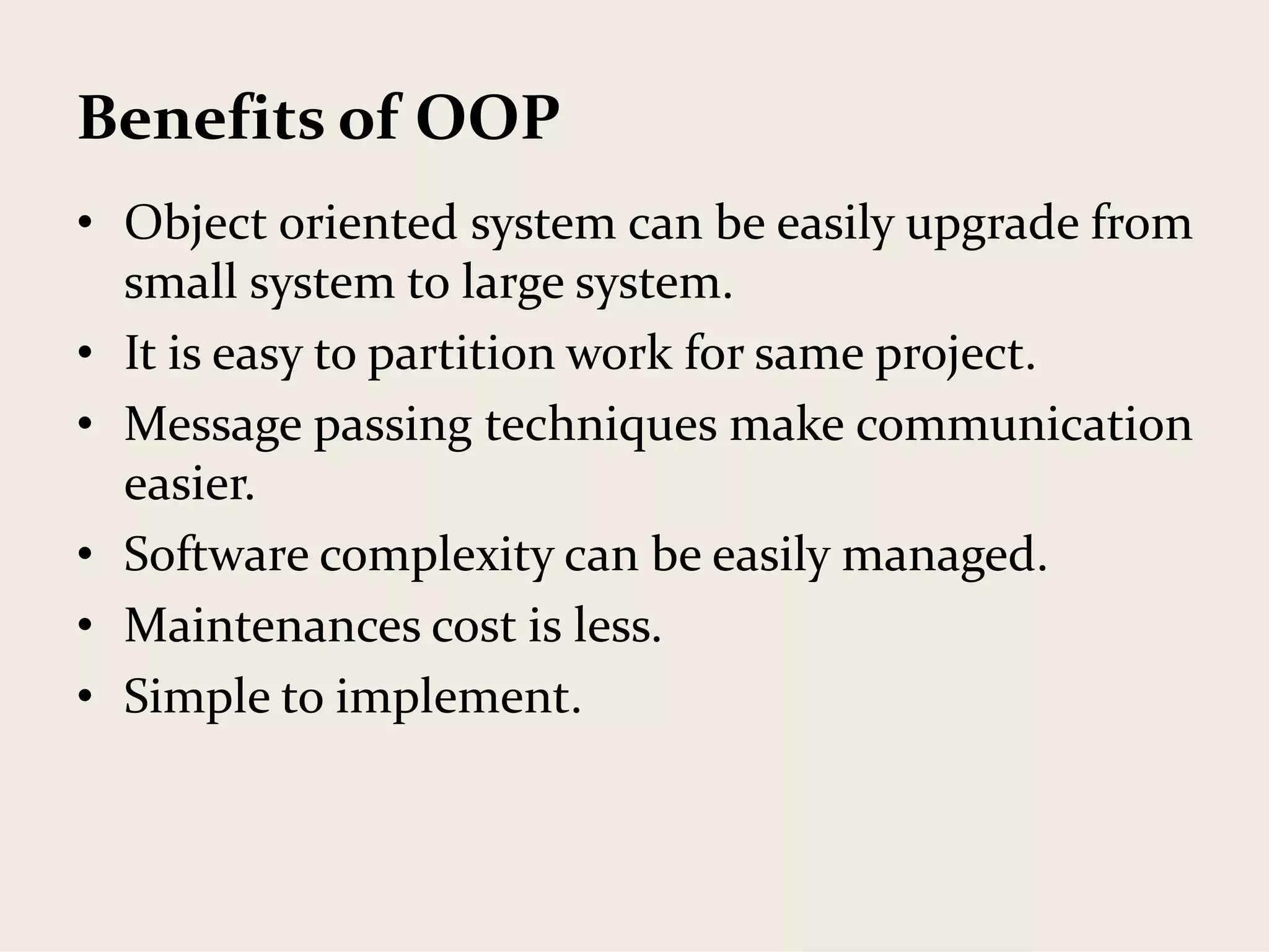 Introduction to oops concepts | PPT