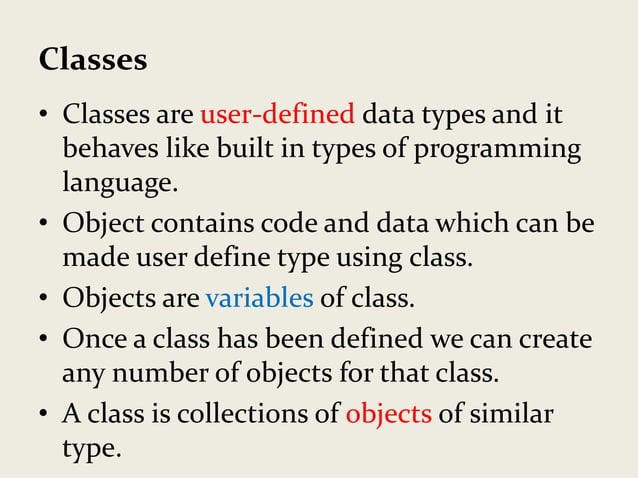 Introduction to oops concepts | PPT