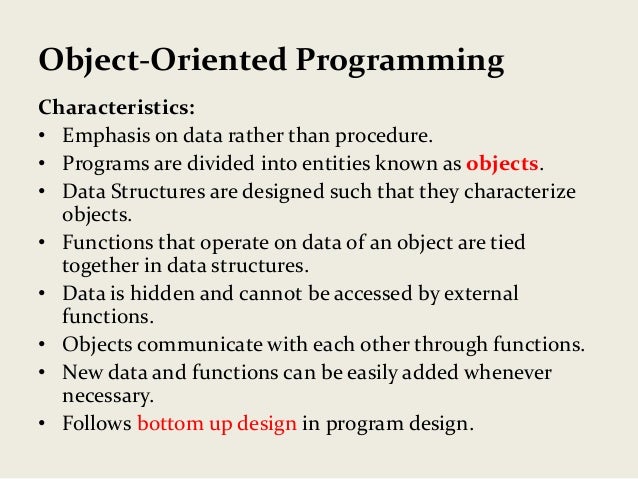 Introduction to oops concepts