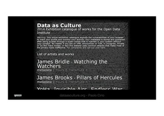 dataasculture.org - Paolo Cirio 
 