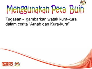 Tugasan - gambarkan watak kura-kura dalam cerita “Arnab dan Kura-kura” 
 
