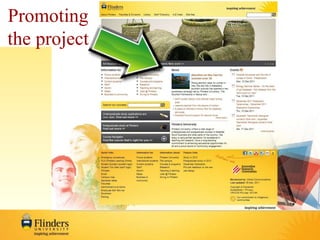 Promoting 
the project 
 