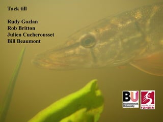 Tack till 
Rudy Gozlan 
Rob Britton 
Julien Cucherousset 
Bill Beaumont 
