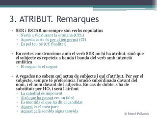 Unitat 2.3. Les funcions sintàctiques | PPT