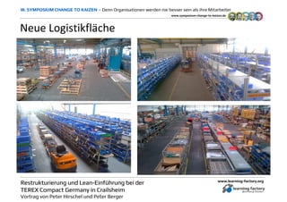 www.learning-factory.org
Restrukturierung undRestrukturierung und LeanLean--EinfEinfüührunghrung bei derbei der
TEREX Comp...