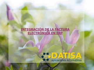 INTEGRACIÓN DE LA FACTURA ELECTRÓNICA EN ERP  