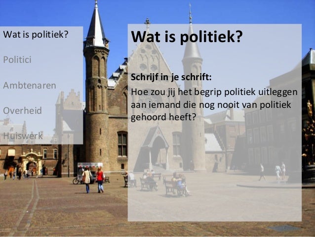 3.1 wat is politiek