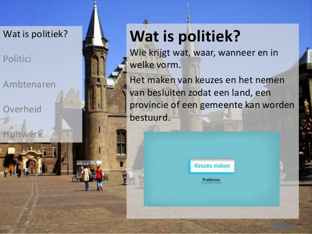 3.1 wat is politiek