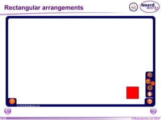 © Boardworks Ltd 2004of 53
Rectangular arrangements
 