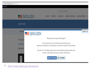 http://www.data.gov/disasters/
 