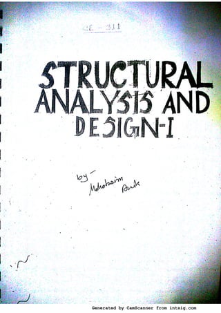 3.1 structure analysis and design note. | PDF