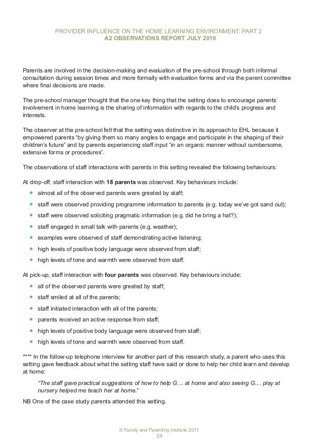 Childs Home Learning Environment >> Provider Influence On The Home Learning Environment Part 2 Childs Home Learning Environment >> Provider Influence On The Home Learning Environment Part 2