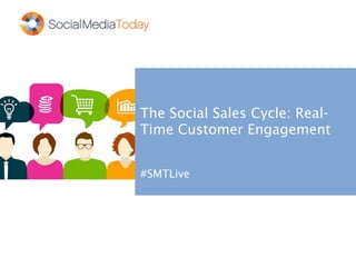The Social Sales Cycle: Real-
Time Customer Engagement
#SMTLive
 