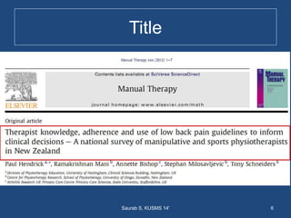 Title
6Saurab S, KUSMS 14'
 