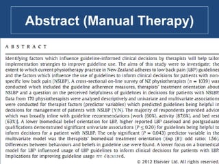 Abstract (Manual Therapy)
9Saurab S, KUSMS 14'
 