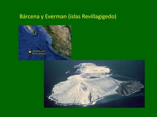 Bárcena y Everman (islas Revillagigedo)
 