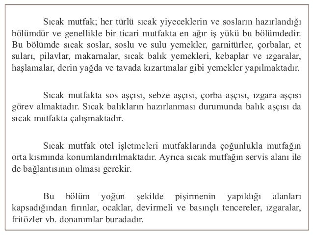 3 otel i sletmelerinde mutfak orgut yapisi