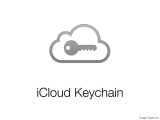 iCloud Keychain
Image: Apple Inc.
 
