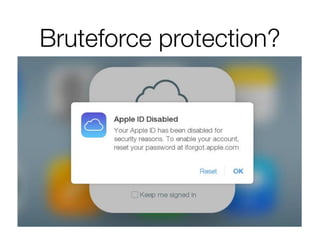 Bruteforce protection?
 