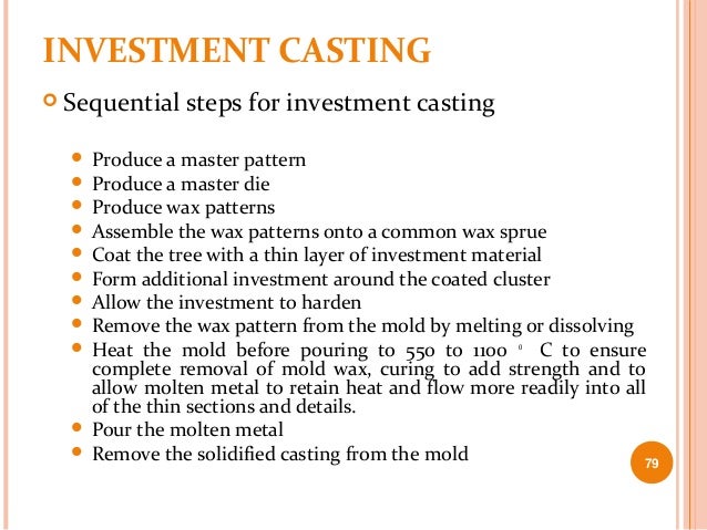 investment casting process