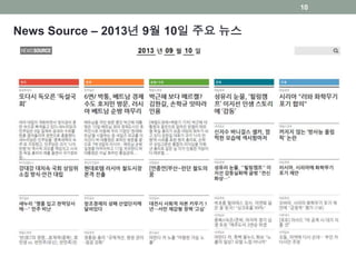 News Source – 2013년 9월 10일 주요 뉴스
10
 