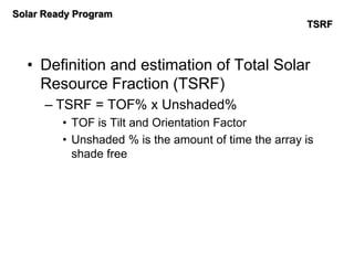 Tsrf Solar Panel Example 3.17.15 commercial solar_design_training | PDF