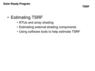 Tsrf Solar Panel Example 3.17.15 commercial solar_design_training | PDF