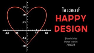 The science of
Happy
Design
@paminthelab
change sciences
#fbtb2015
 