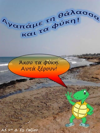 Άκου τα φύκη.
Αυτά ξέρουν!
Α3 1ου Δ. Σχ. Γαζίου
 