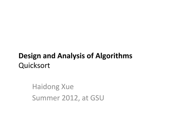 3.8 quicksort | PPT