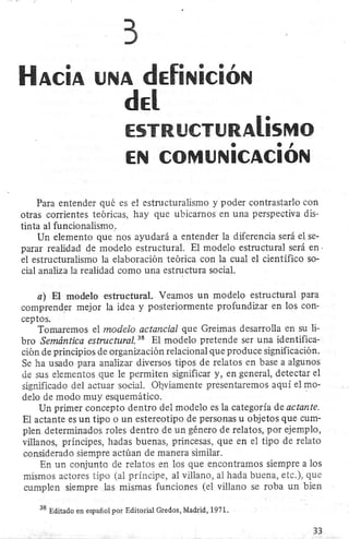 3.2 hacia una definicion del estructuralismo en comunicacion