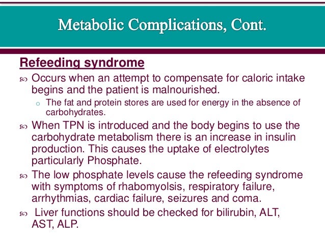 Diet For Refeeding Syndrome Definitions