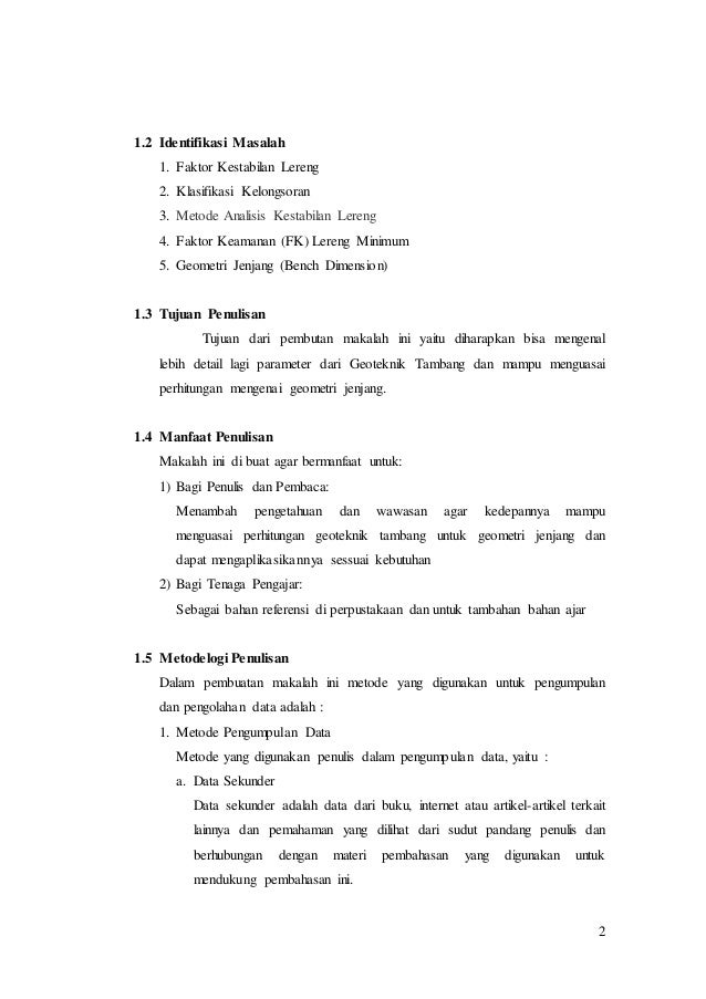 Geotek Kestabilan Lereng