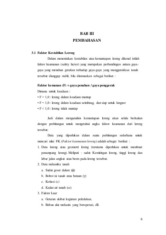 Geotek Kestabilan Lereng