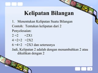 Kelipatan dan Faktor Bilangan | PPT